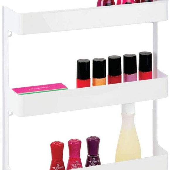 New White 3 Tier Storage Organizer Shelf - Picture 3 of 5